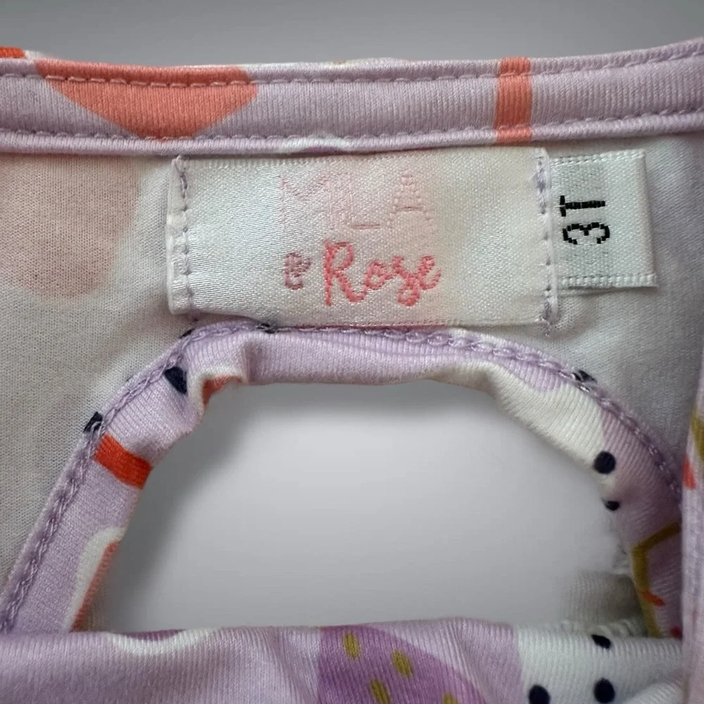 Mila & Rose floral Spring Ruffle Maxi Dress Size 3T - Picture 9 of 10